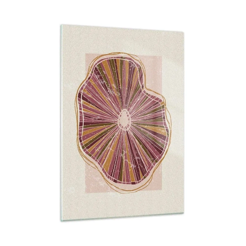 Quadro em vidro - Abstração radiante - 50x70 cm