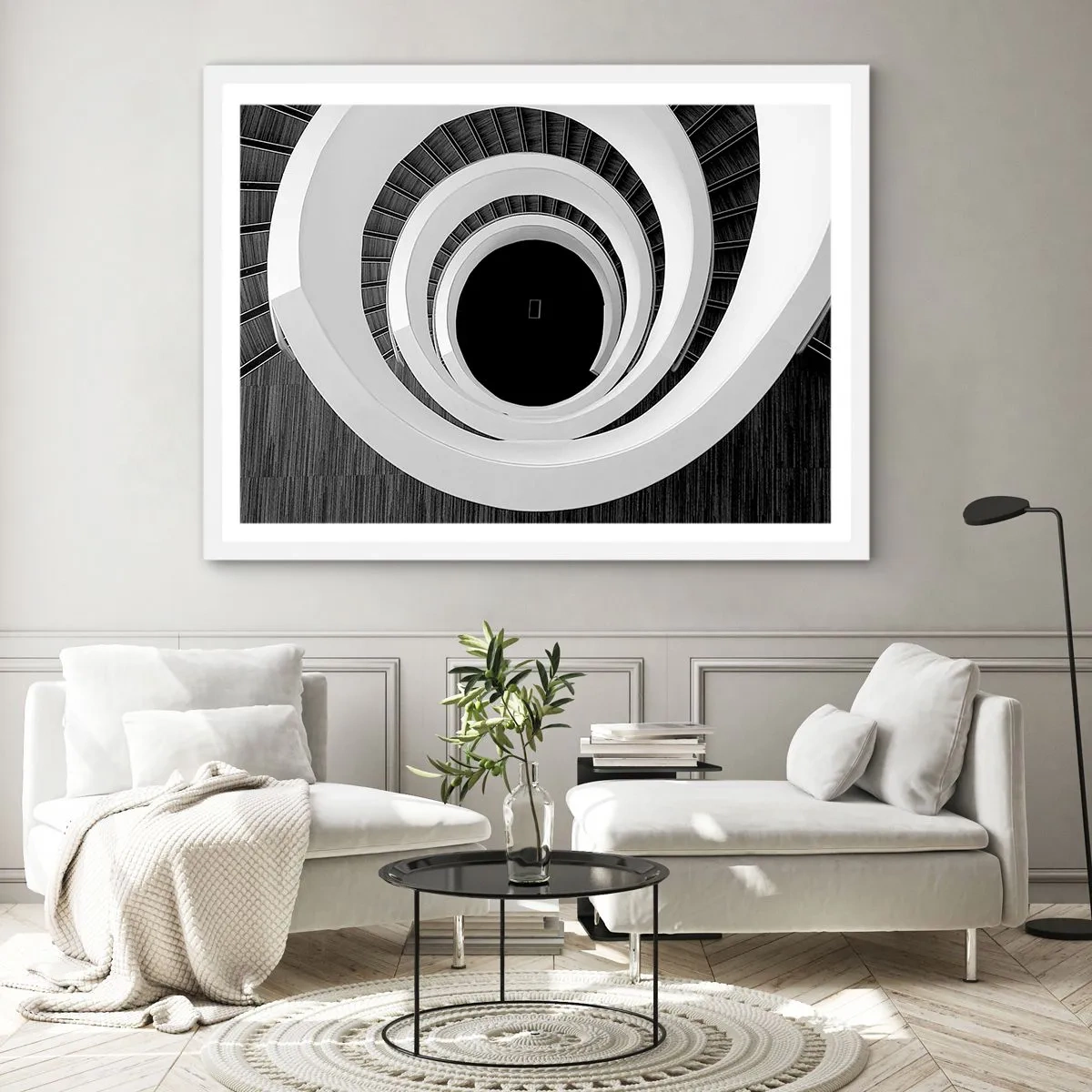 Pôster em moldura branca - Ao âmago - 91x61 cm