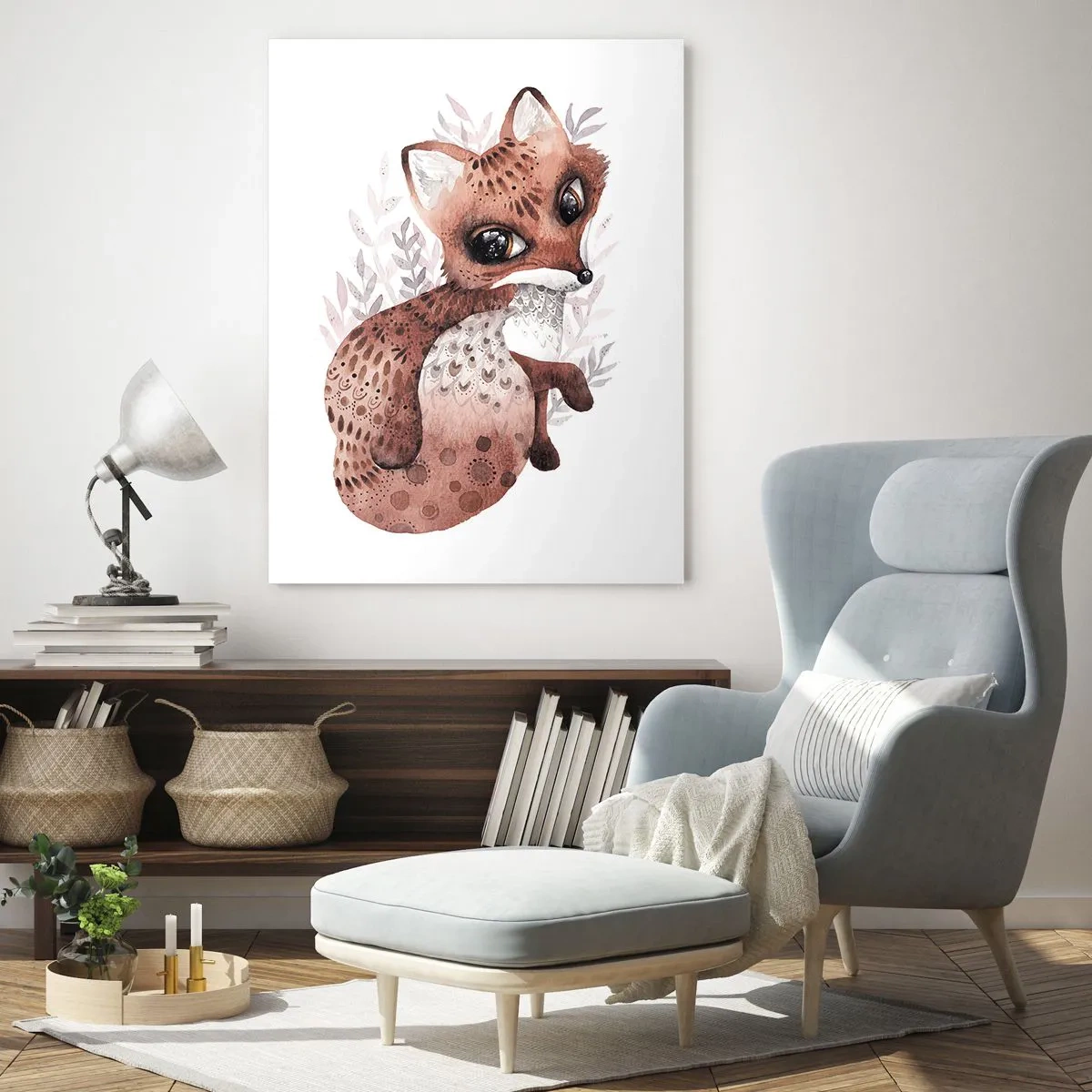 Quadro em vidro - Como não amar - 50x70 cm