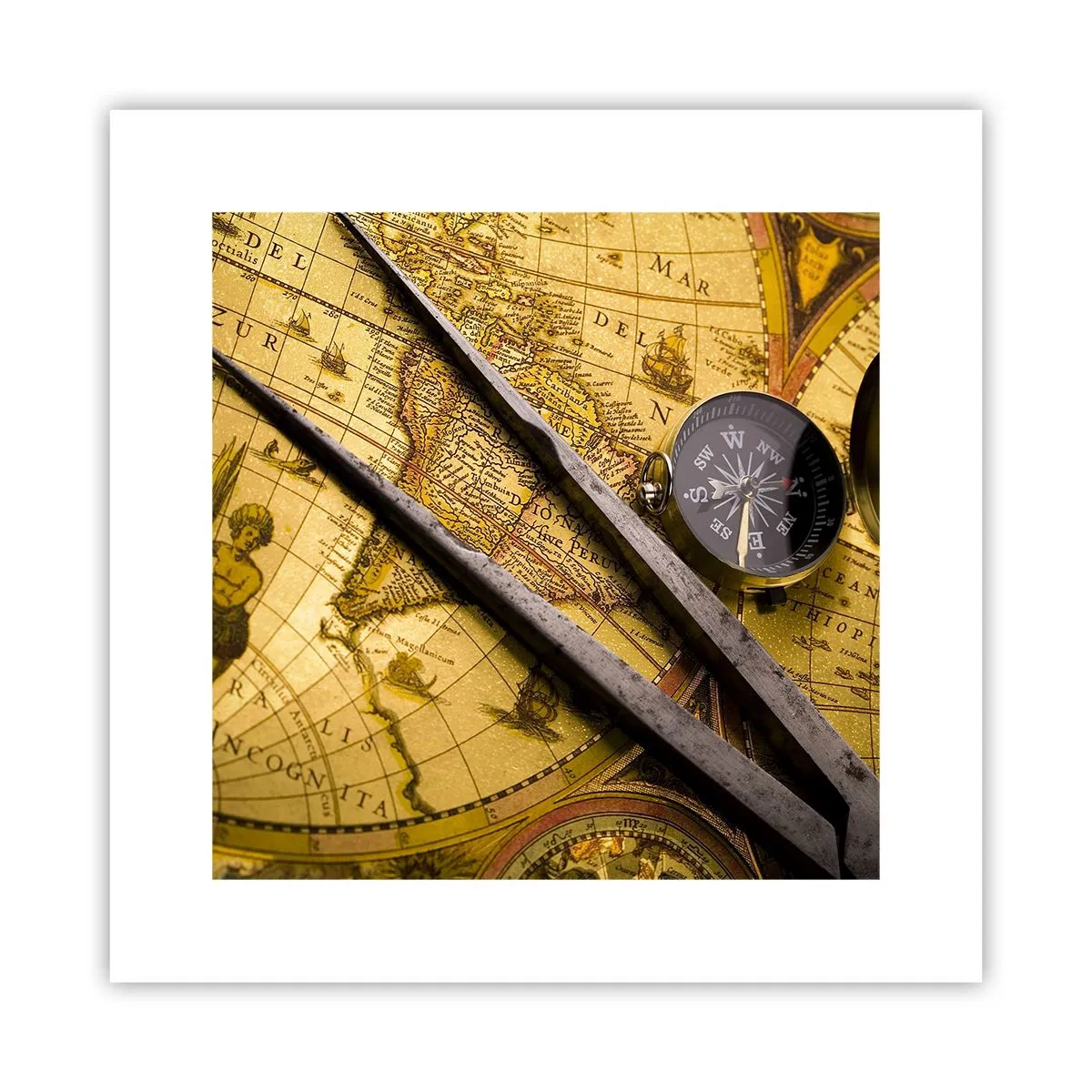 Pôster - Onde estão esses tesouros? - 30x30 cm