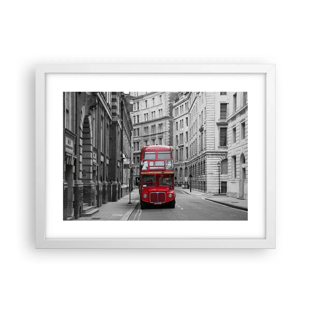 Pôster em moldura branca - A vida quotidiana não deve ser cinzenta - 40x30 cm