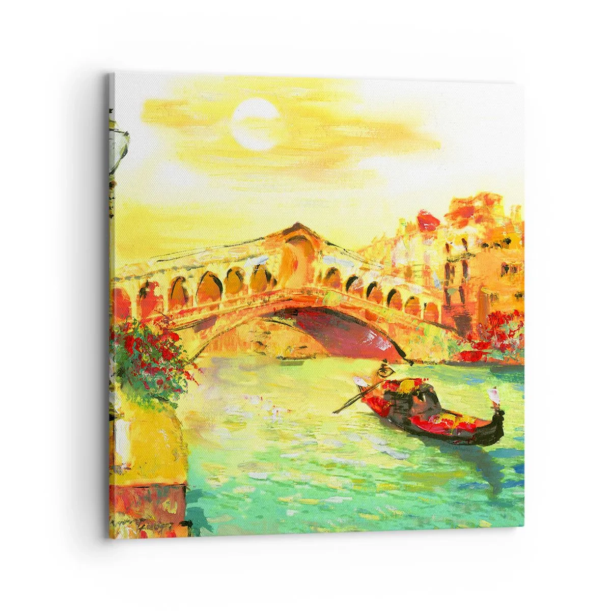 Quadro em tela - Romaria dos amantes - 70x70 cm