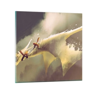 Quadro em vidro - A resgatar o mundo - 40x40 cm