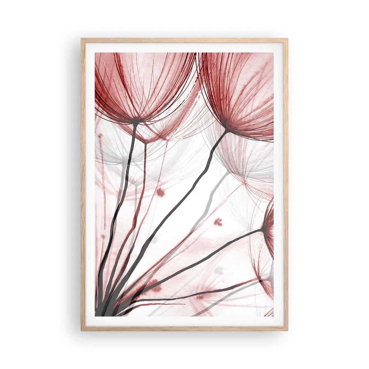 Pôster com moldura de carvalho claro - Antes da partida - 70x100 cm