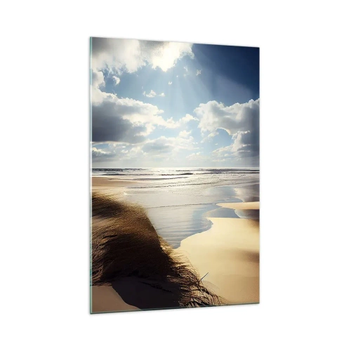 Quadro em vidro - Praia, praia selvagem - 70x100 cm
