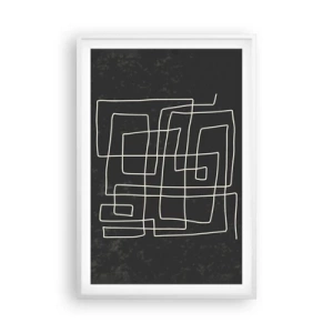 Pôster em moldura branca - Não é tão simples - 61x91 cm