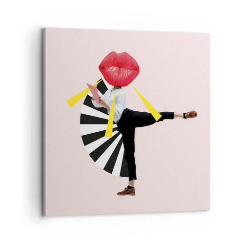 Quadro em tela - Arte pop surreal - 60x60 cm