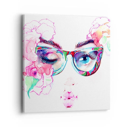 Quadro em tela - Uma promessa tentadora - 40x40 cm