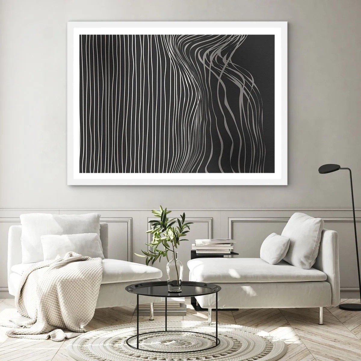 Pôster em moldura branca - Ritmo e sotaque - 40x30 cm