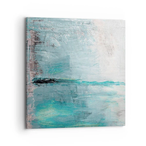 Quadro em tela - Horizontalmente em azul - 70x70 cm