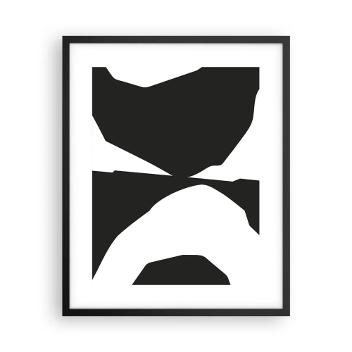 Pôster com moldura preta - Positivo negativo - 40x50 cm