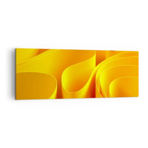 Quadro em tela - Como as ondas do sol - 140x50 cm
