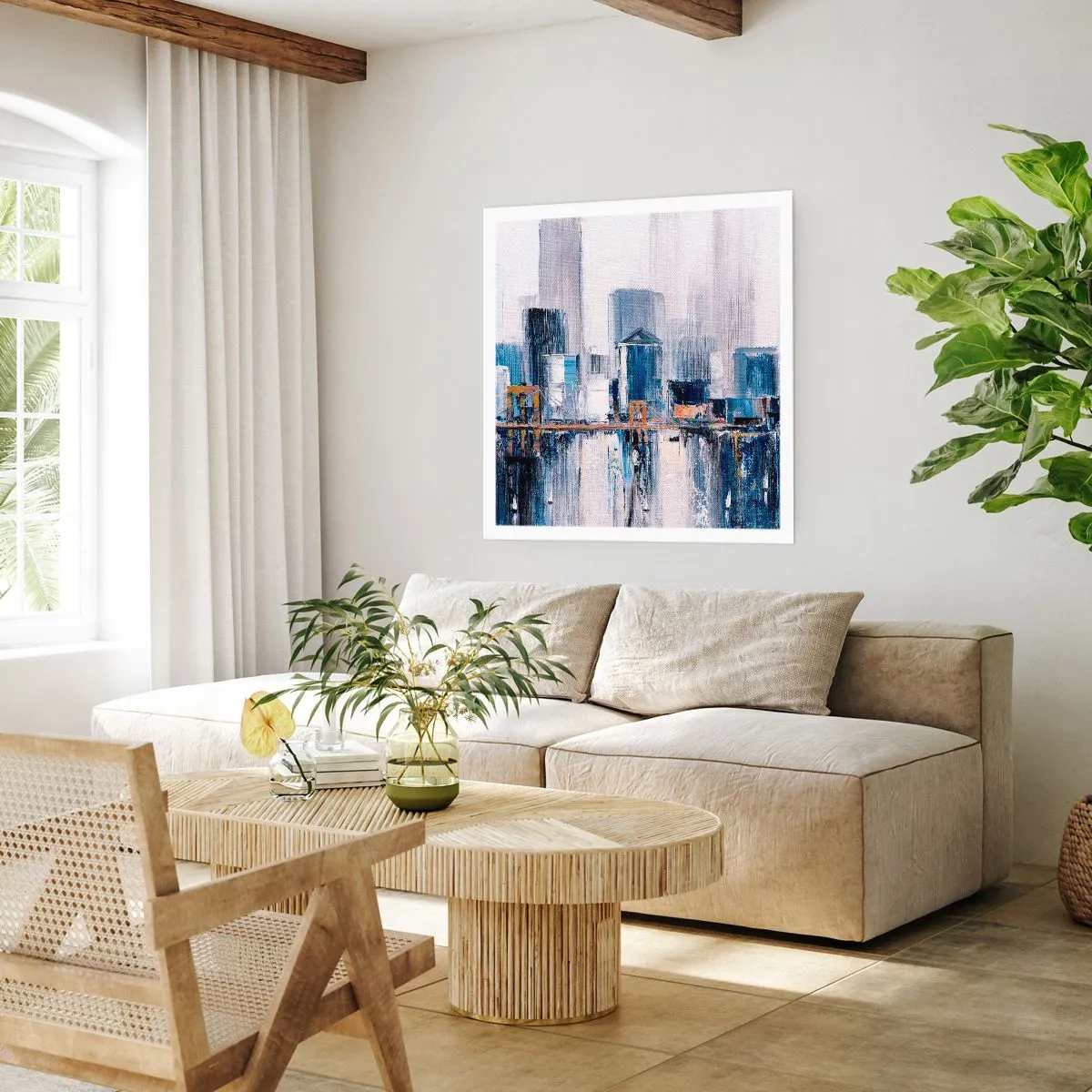 Pôster - Impressão de Nova York - 60x60 cm