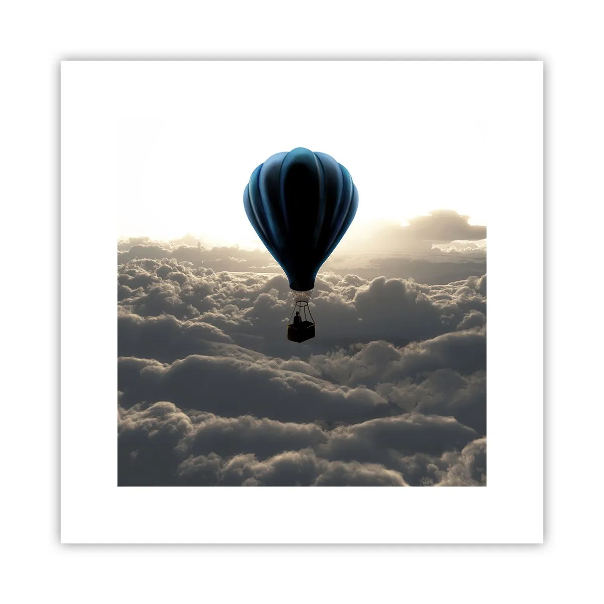 Pôster - Andarilho acima das nuvens - 30x30 cm