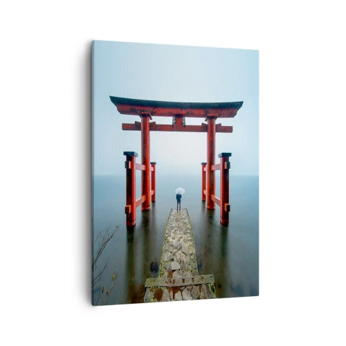 Quadro em tela - Devaneio japonês - 50x70 cm