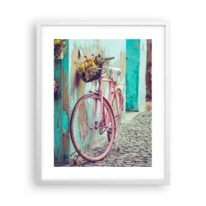 Pôster em moldura branca - Volto logo - 40x50 cm