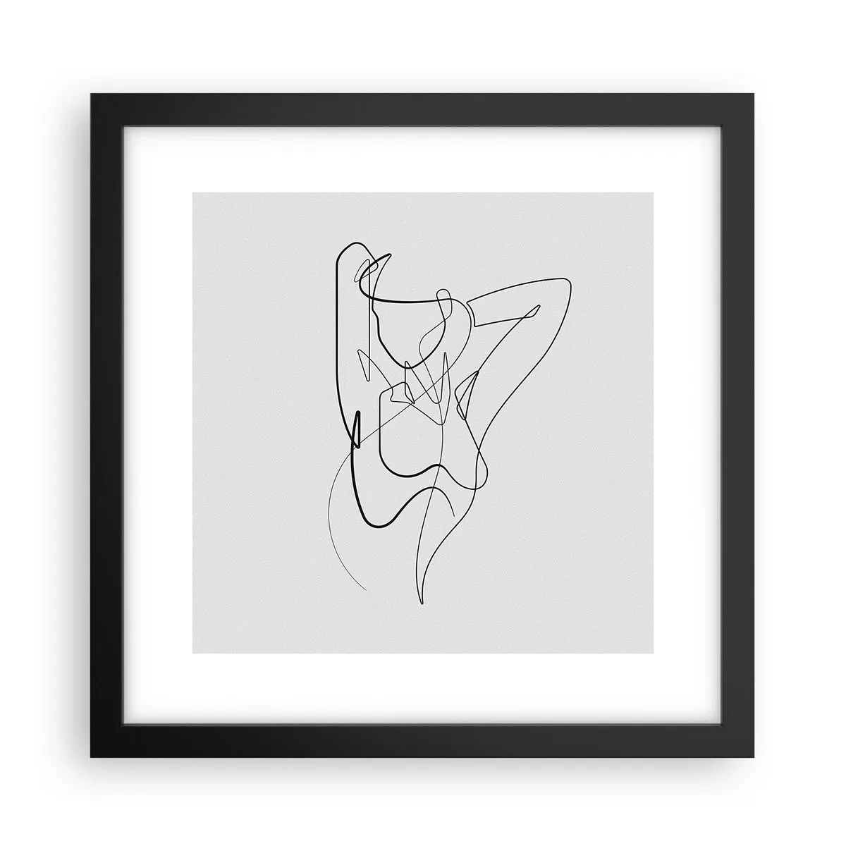 Pôster com moldura preta - Que tipo de pessoa é realmente... - 30x30 cm