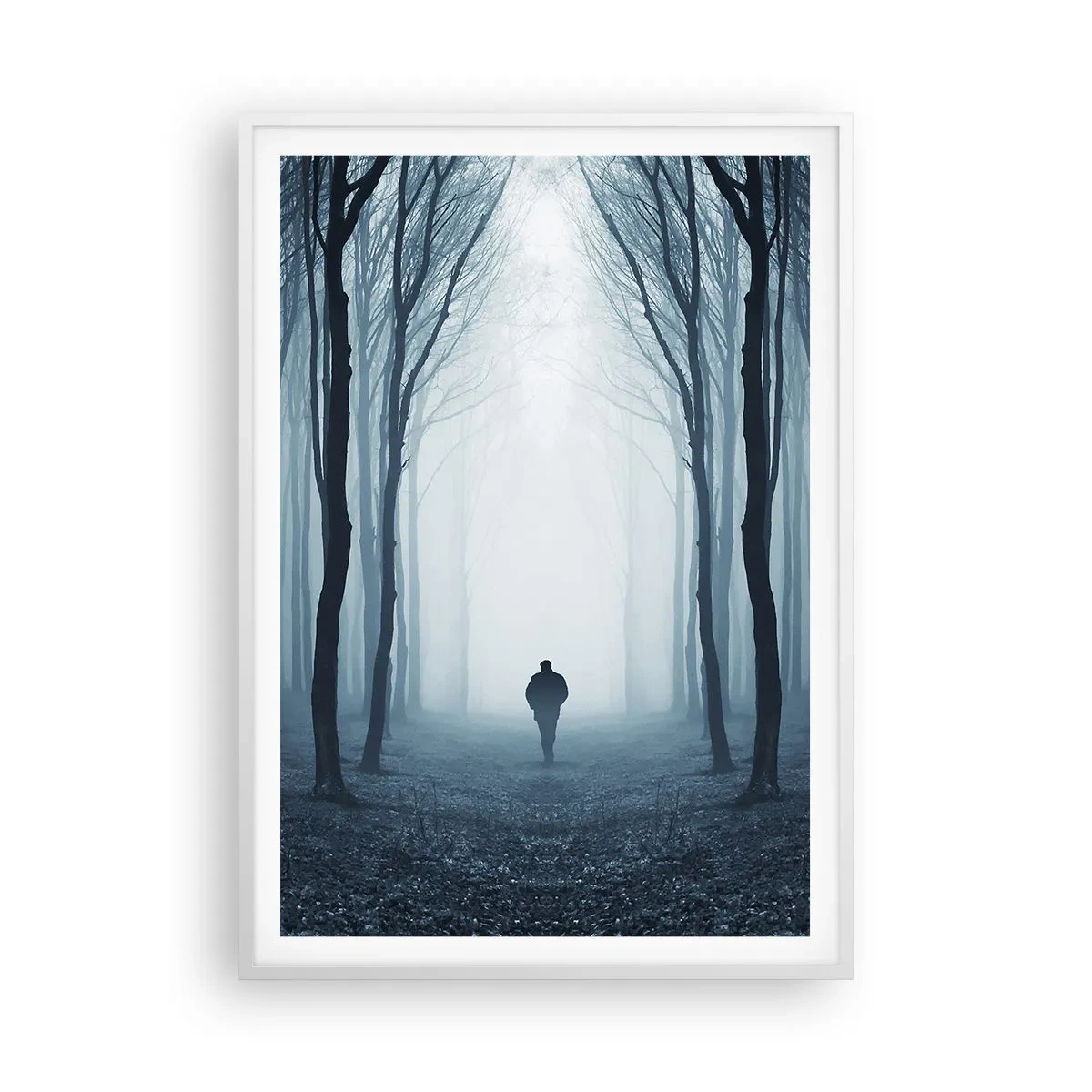 Pôster em moldura branca - Tudo simples e claro - 70x100 cm