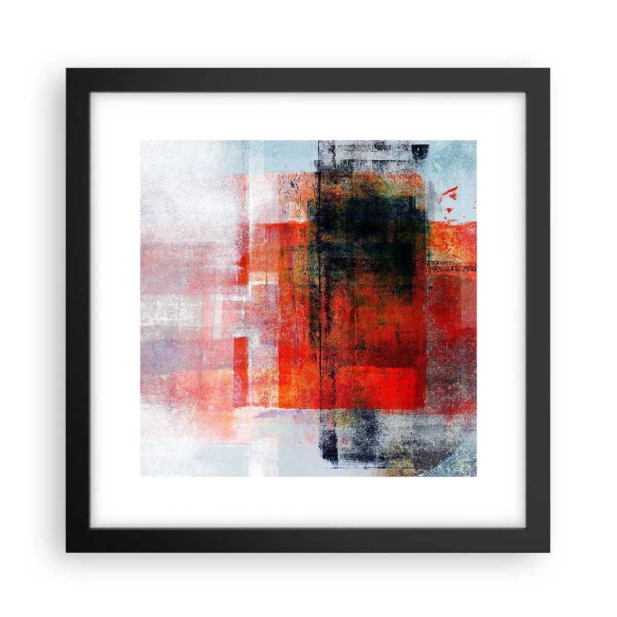 Pôster com moldura preta - A composição brilha - 30x30 cm