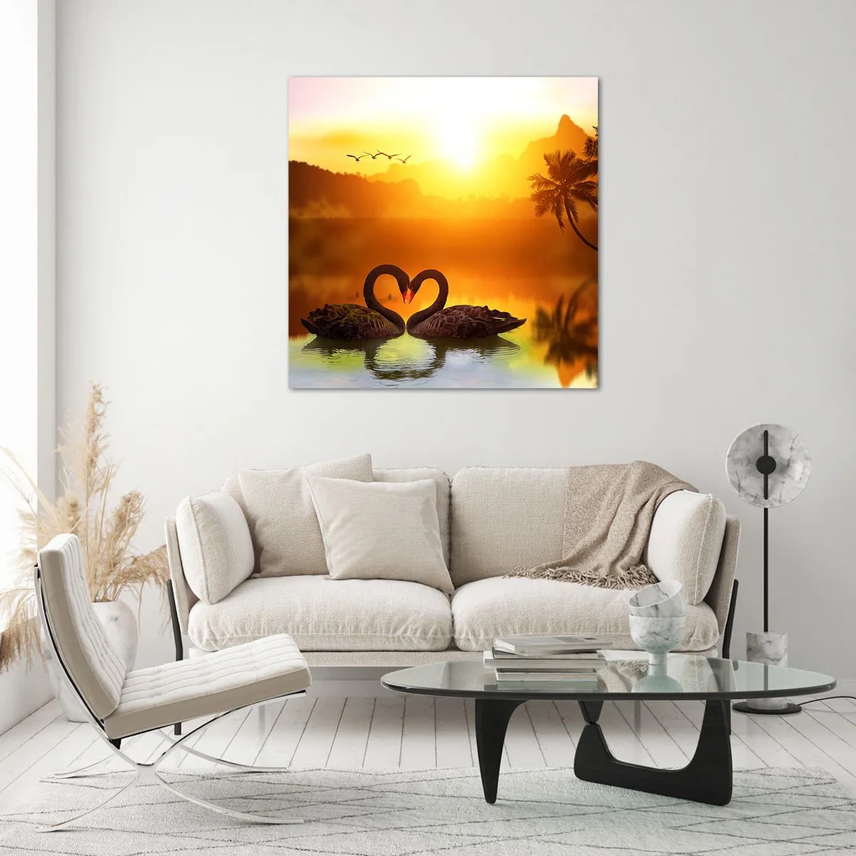 Quadro em vidro - Tudo para o casal - 40x40 cm