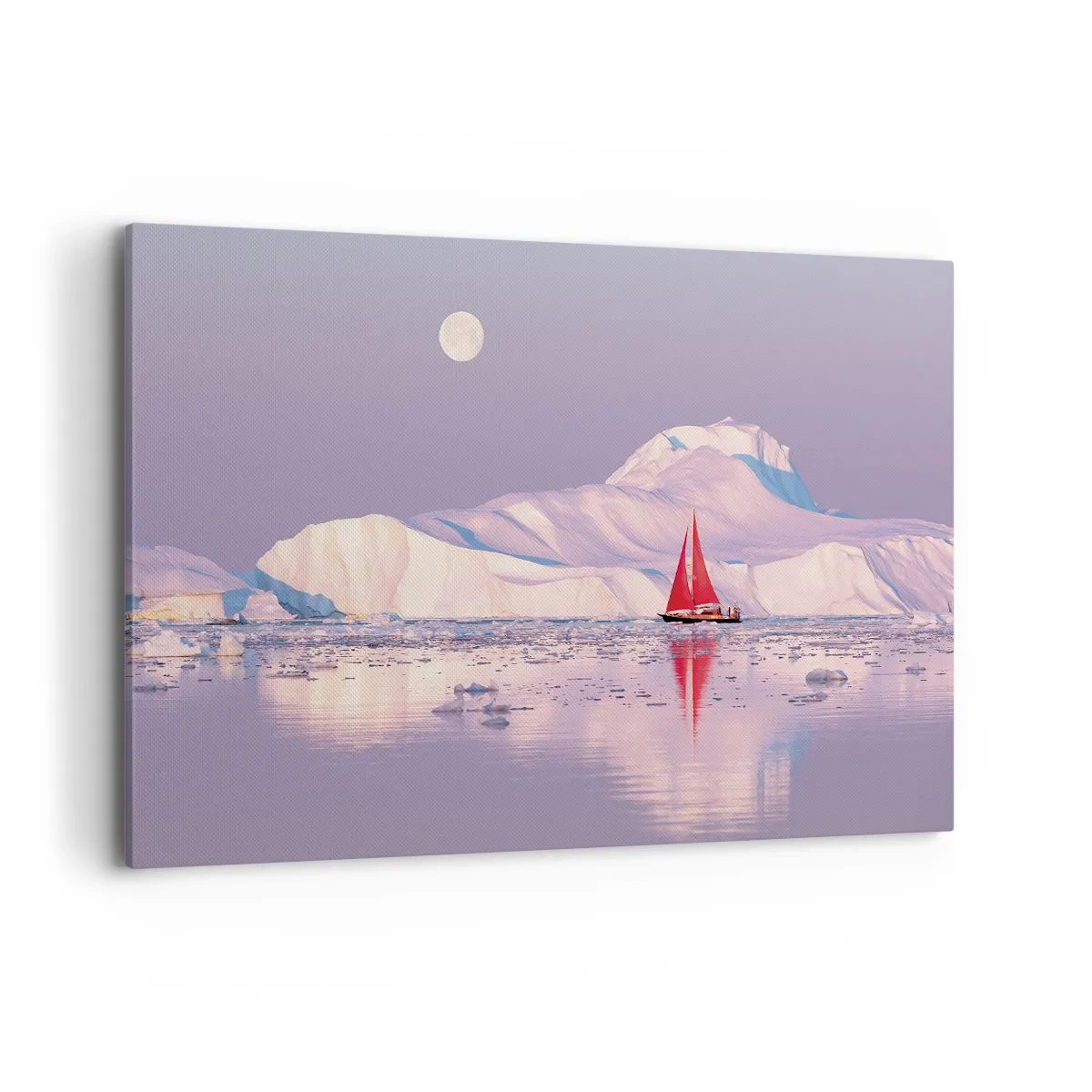 Quadro em tela - O calor da vela, a frieza do gelo - 120x80 cm