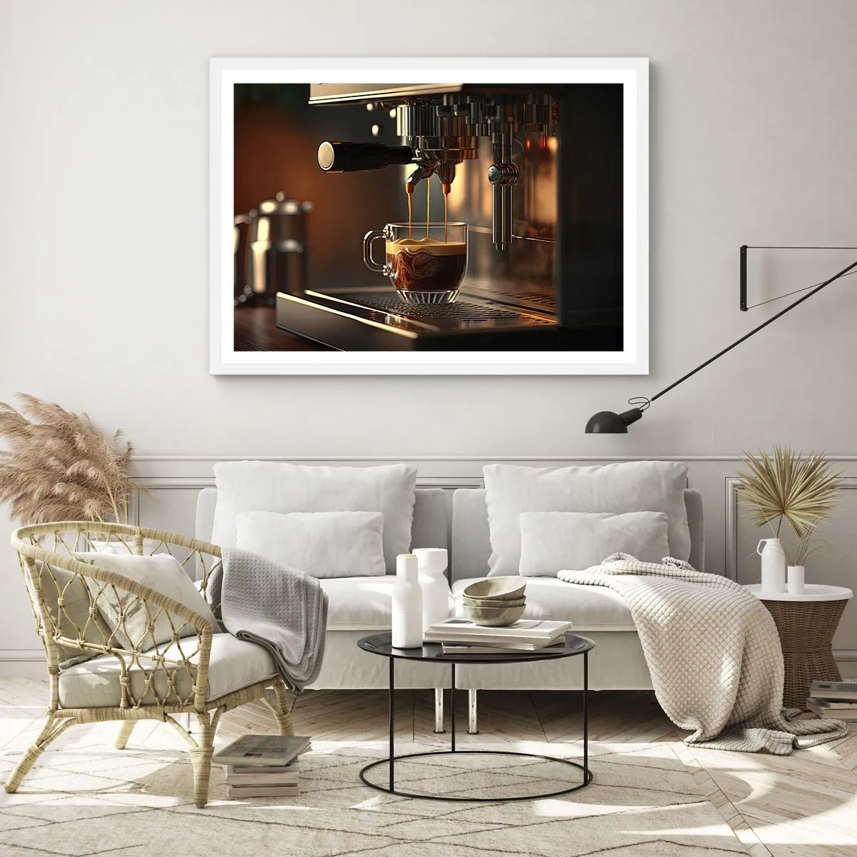 Pôster em moldura branca - Uma mistura sensual - 40x30 cm