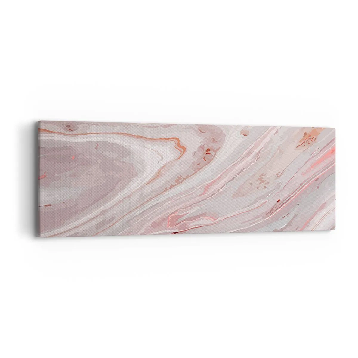 Quadro em tela - Rosa líquido - 90x30 cm