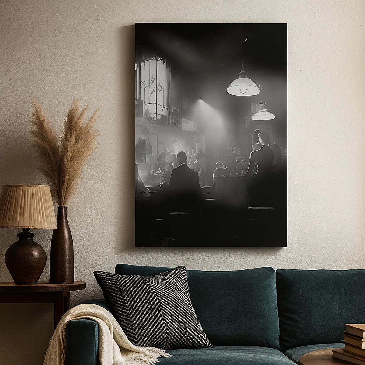 Quadro em tela - Em uma atmosfera de jazz - 50x70 cm