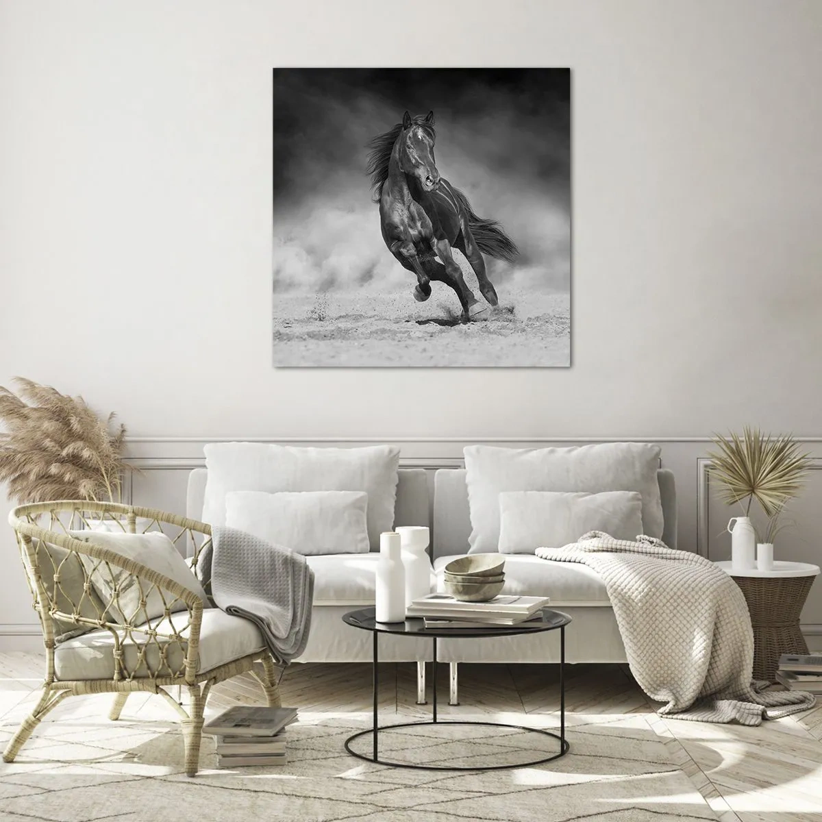Quadro em vidro - Digno do próprio emir - 60x60 cm