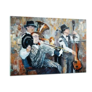 Quadro em vidro - Todo aquele jazz - 120x80 cm