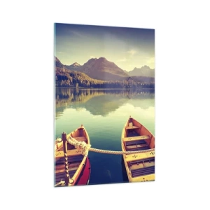 Quadro em vidro - Viver de acordo com as suas leis - 70x100 cm