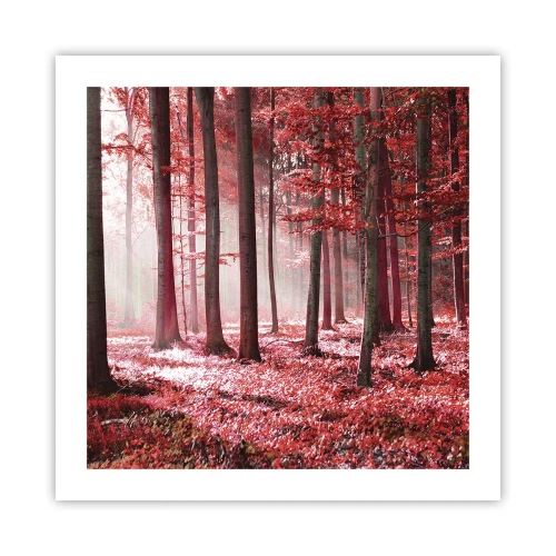 Pôster - O vermelho também é belo - 50x50 cm