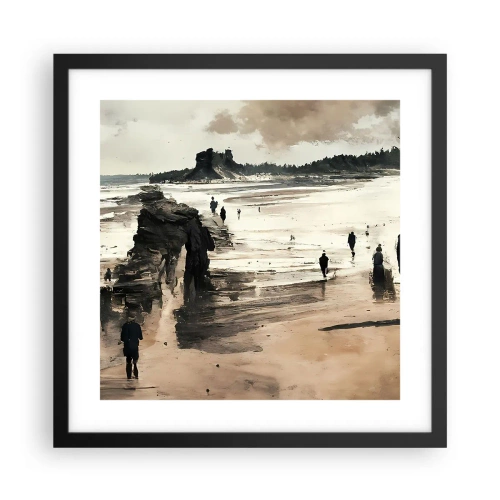 Pôster com moldura preta - Convocados - 40x40 cm