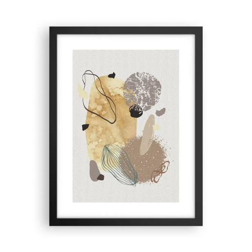 Pôster com moldura preta - Plumcologia aplicada - 30x40 cm