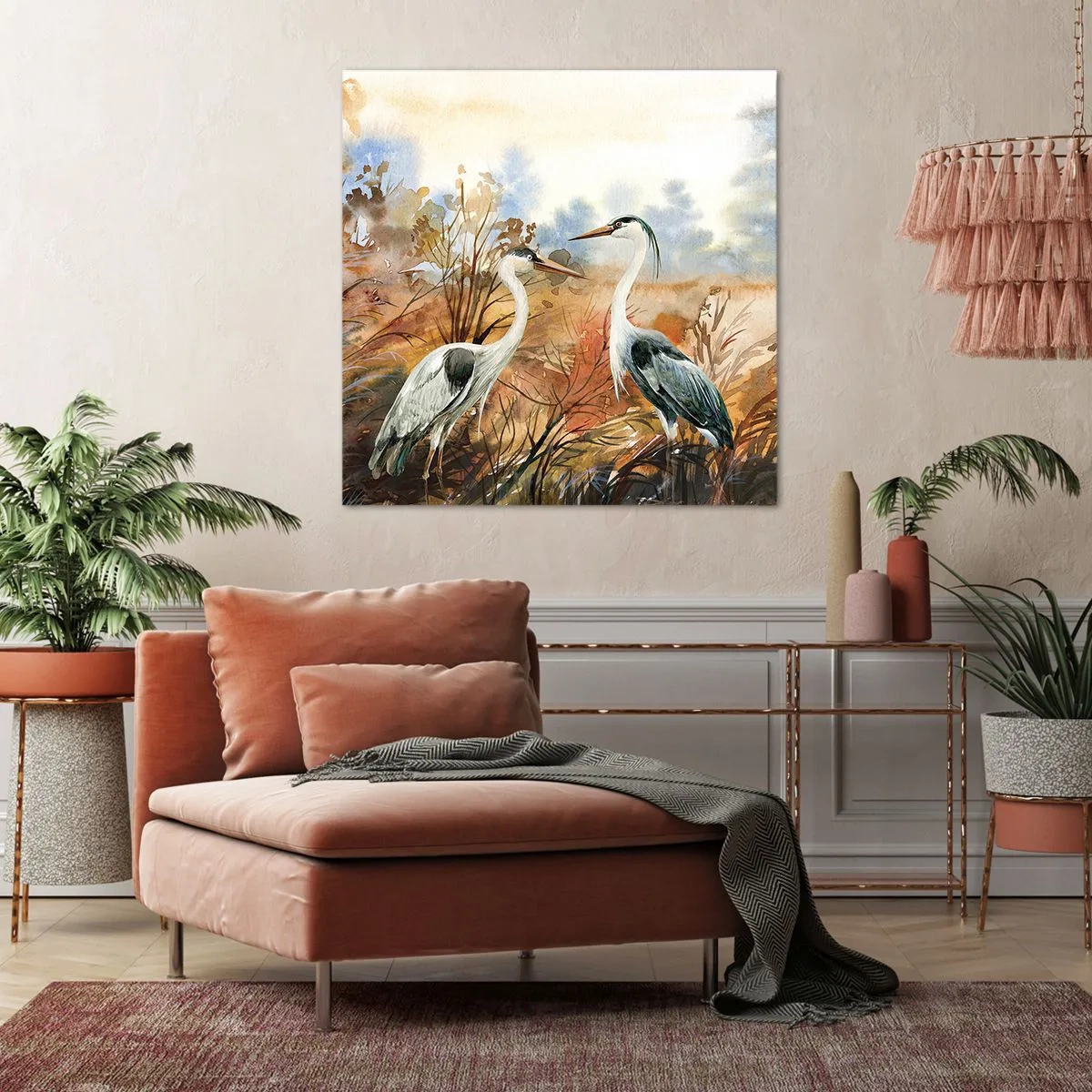 Quadro em tela - Para onde ir no outono? - 30x30 cm