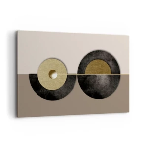 Quadro em tela - Variações ao redor do círculo - 120x80 cm