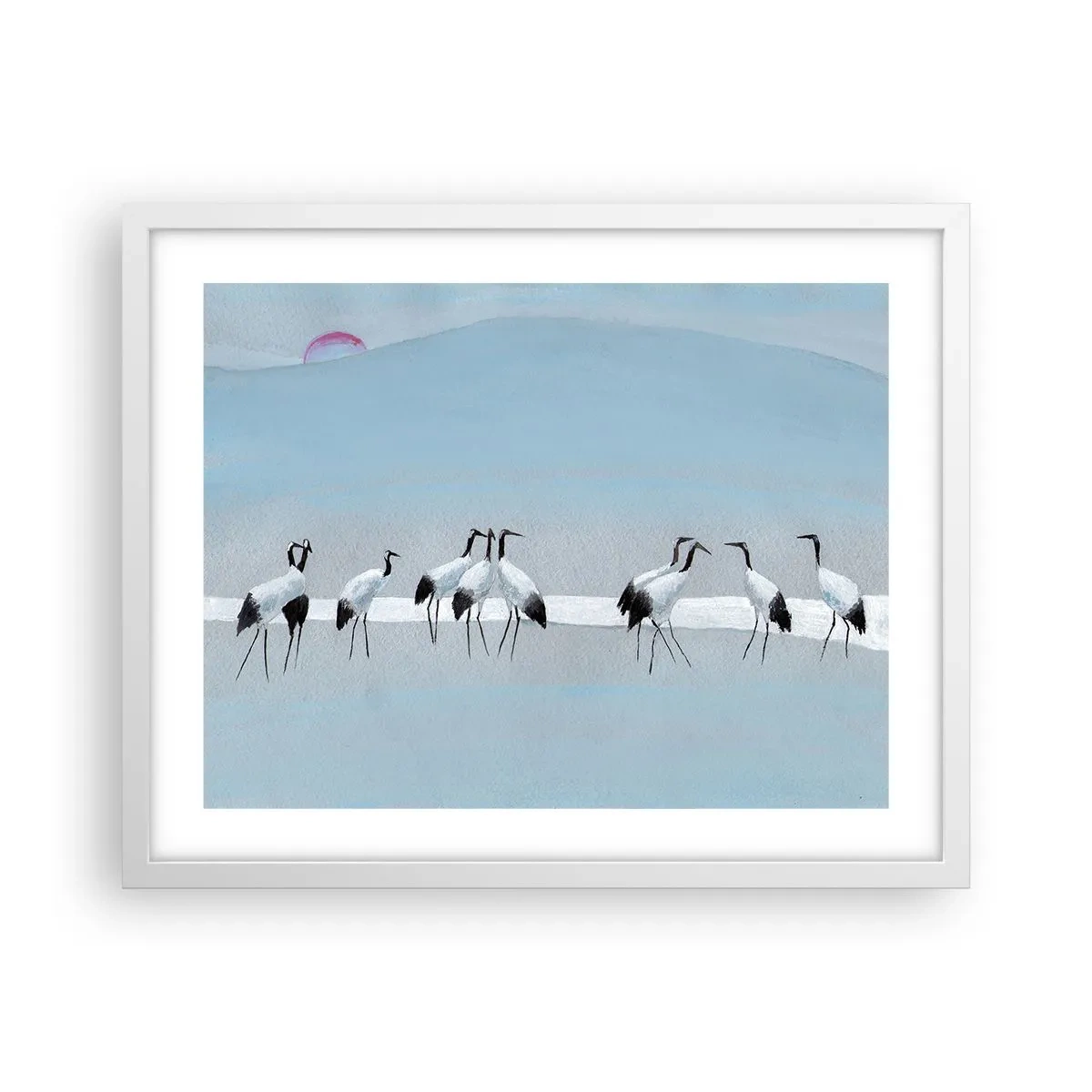 Pôster em moldura branca - Depois de um dia quente - 50x40 cm