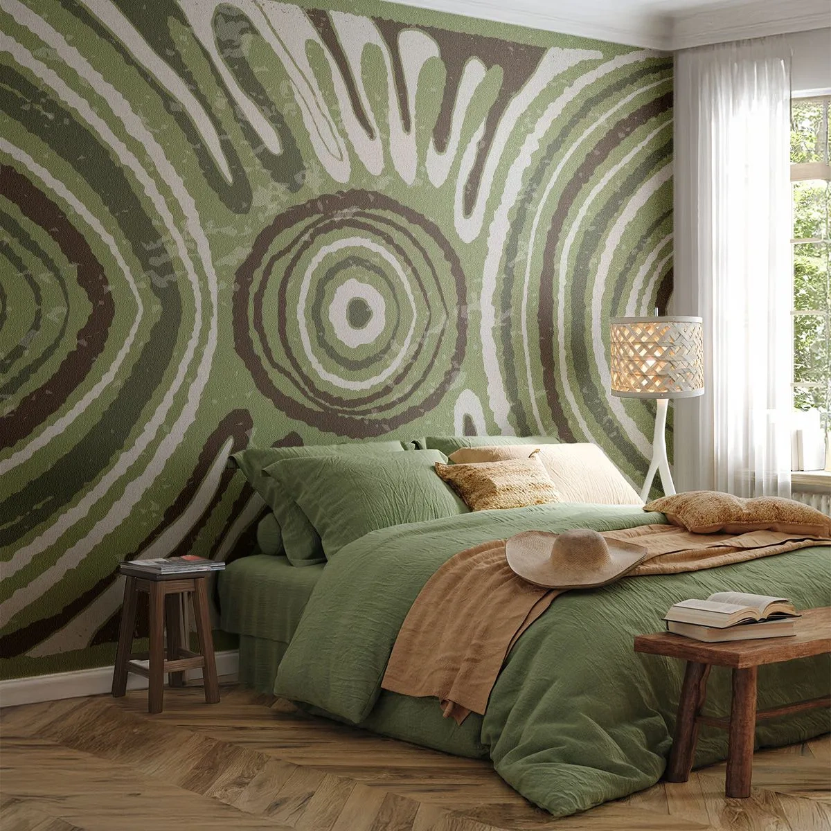 Papel de Parede Premium Sand - Uma explosão de emoções - Idoso, Boho, Pedaço - 100x70 cm