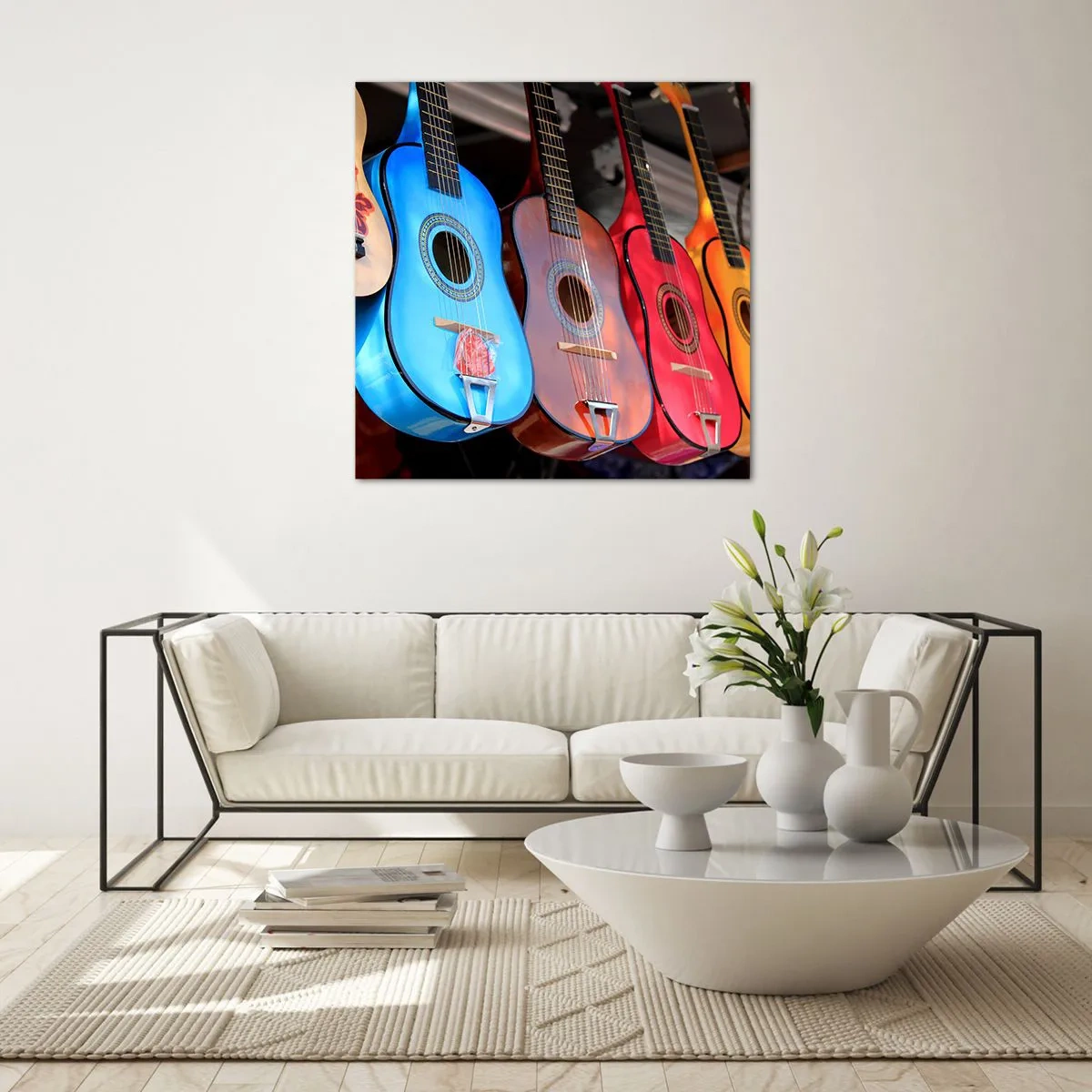 Quadro em vidro - Vibrações latinas - 30x30 cm