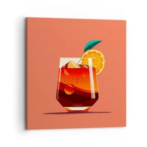 Quadro em tela - Refresco de verão - 70x70 cm