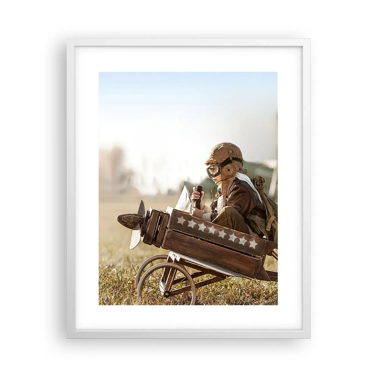 Pôster em moldura branca - O início rumo a um sonho - 40x50 cm