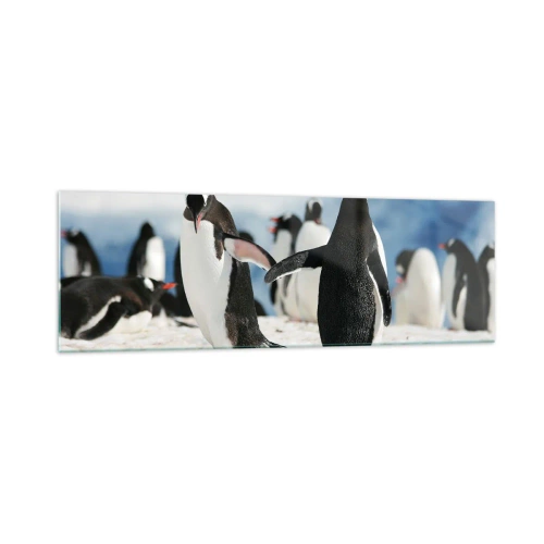 Quadro em vidro - Dança na neve - 160x50 cm