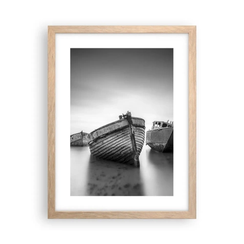 Pôster com moldura de carvalho claro - Apenas lembranças... - 30x40 cm