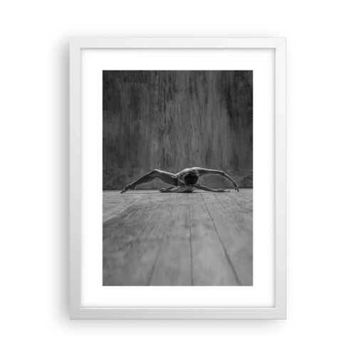 Pôster em moldura branca - Simetria encontrada - 30x40 cm