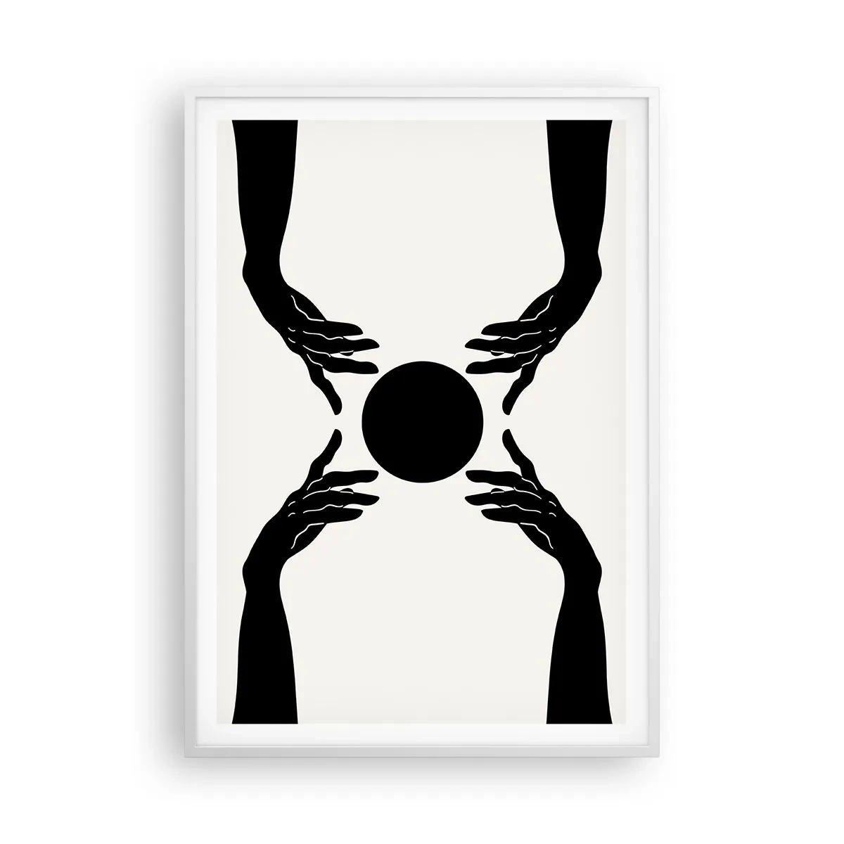 Pôster em moldura branca - Sinal secreto - 70x100 cm