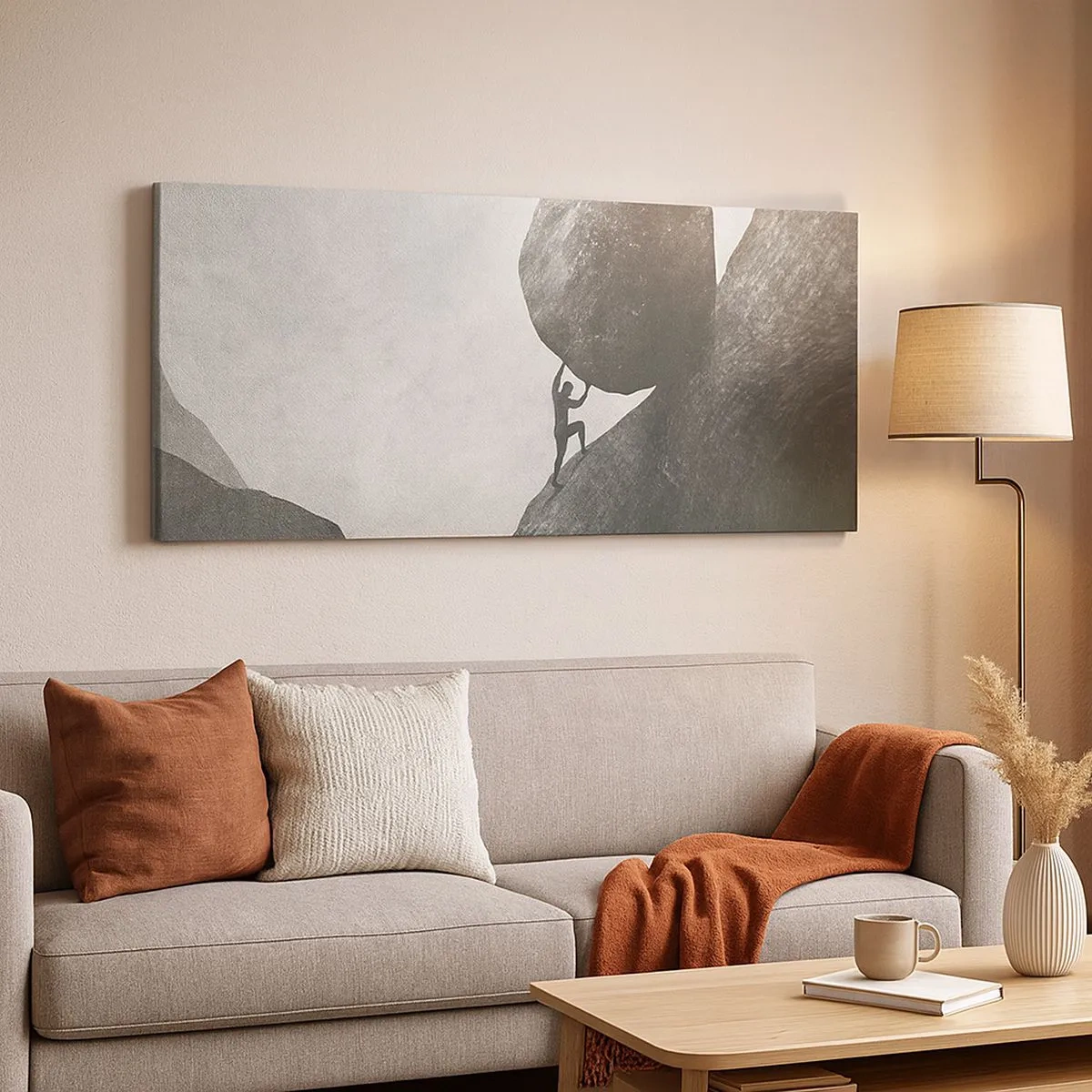 Quadro em tela - Eu creio - 100x40 cm