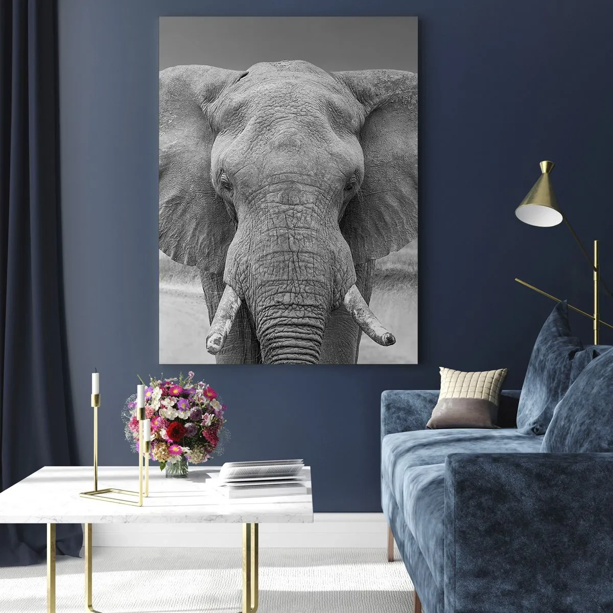 Quadro em vidro - Bem-vindo ao meu mundo - 70x100 cm