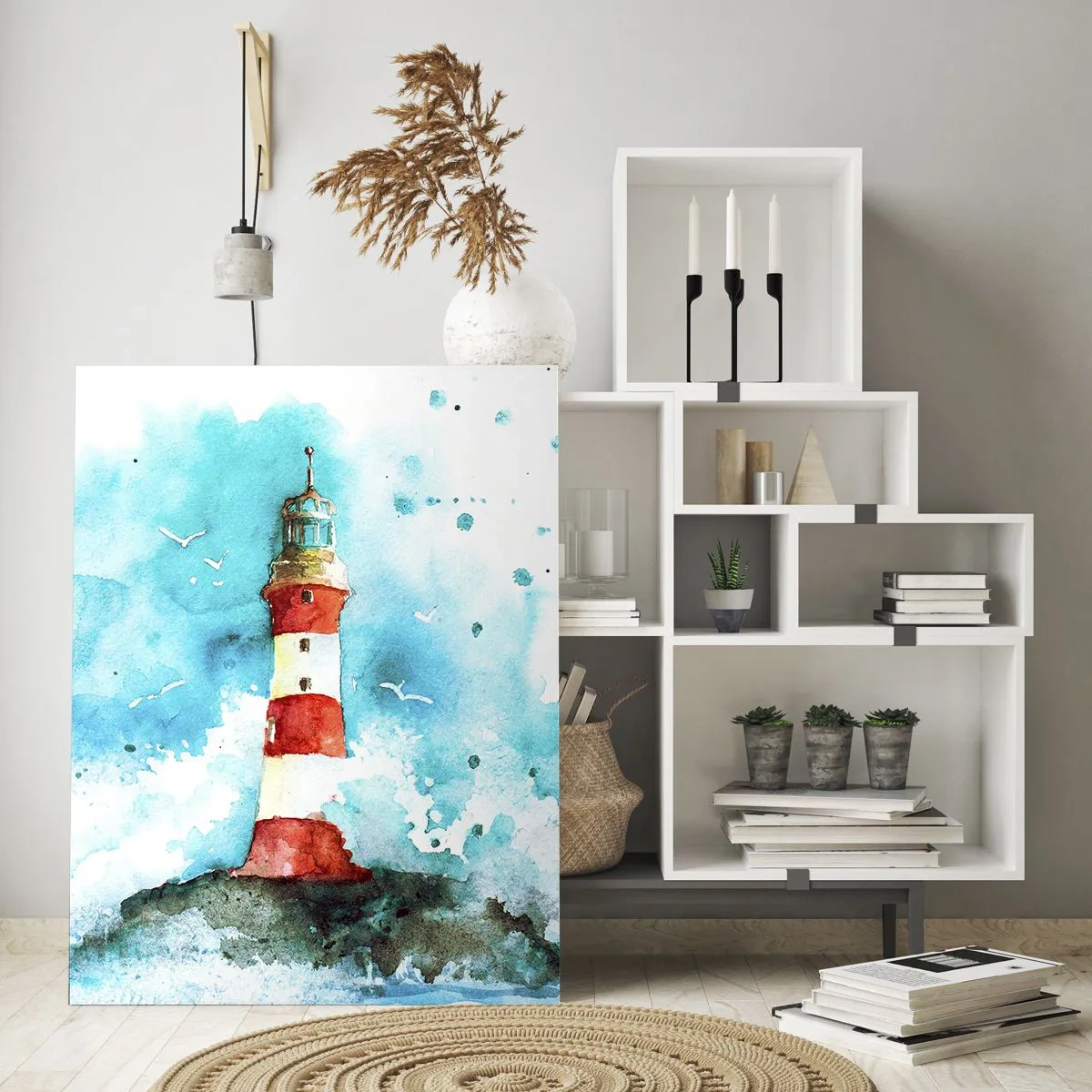 Quadro em vidro - Unidade dos elementos da natureza - 50x70 cm