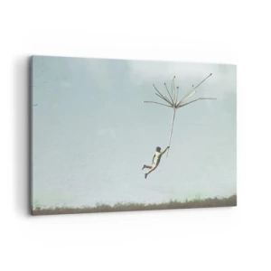 Quadro em tela - Papagaios, balões, vento - 100x70 cm