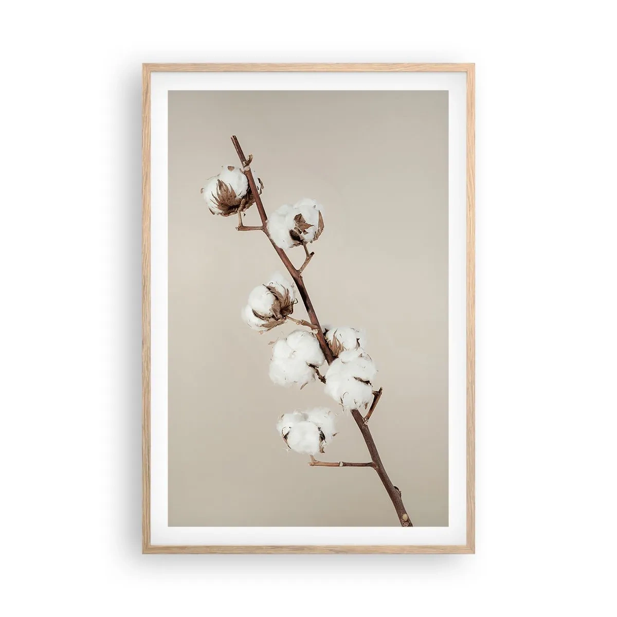 Pôster com moldura de carvalho claro - Na fonte da suavidade - 61x91 cm